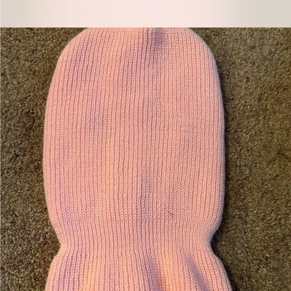 Methsyndicte Pink Knitted Face Mask